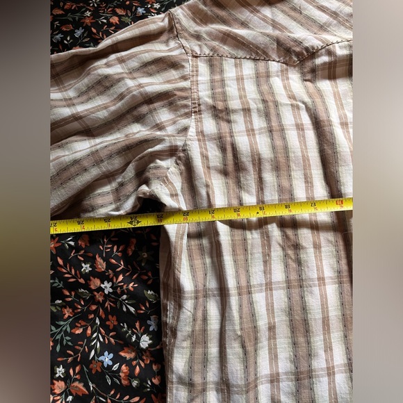 Vintage 90s Wrangler Pearl Snap Button Western Button Down - Picture 5 of 6